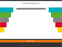 Tablet Screenshot of dolphintherapybali.com